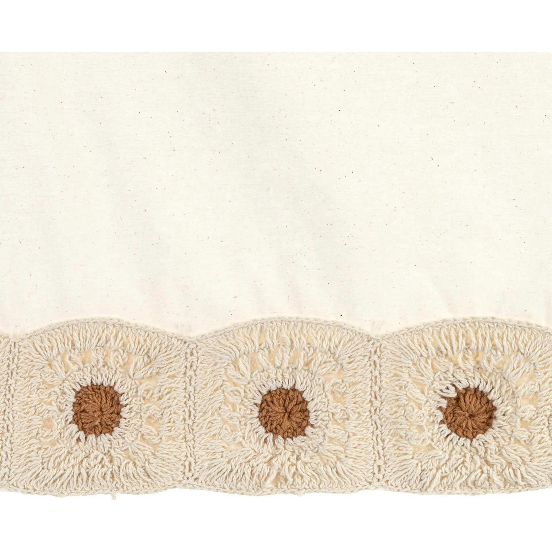 Charlie Farmhouse Crochet Baby Crib Skirt