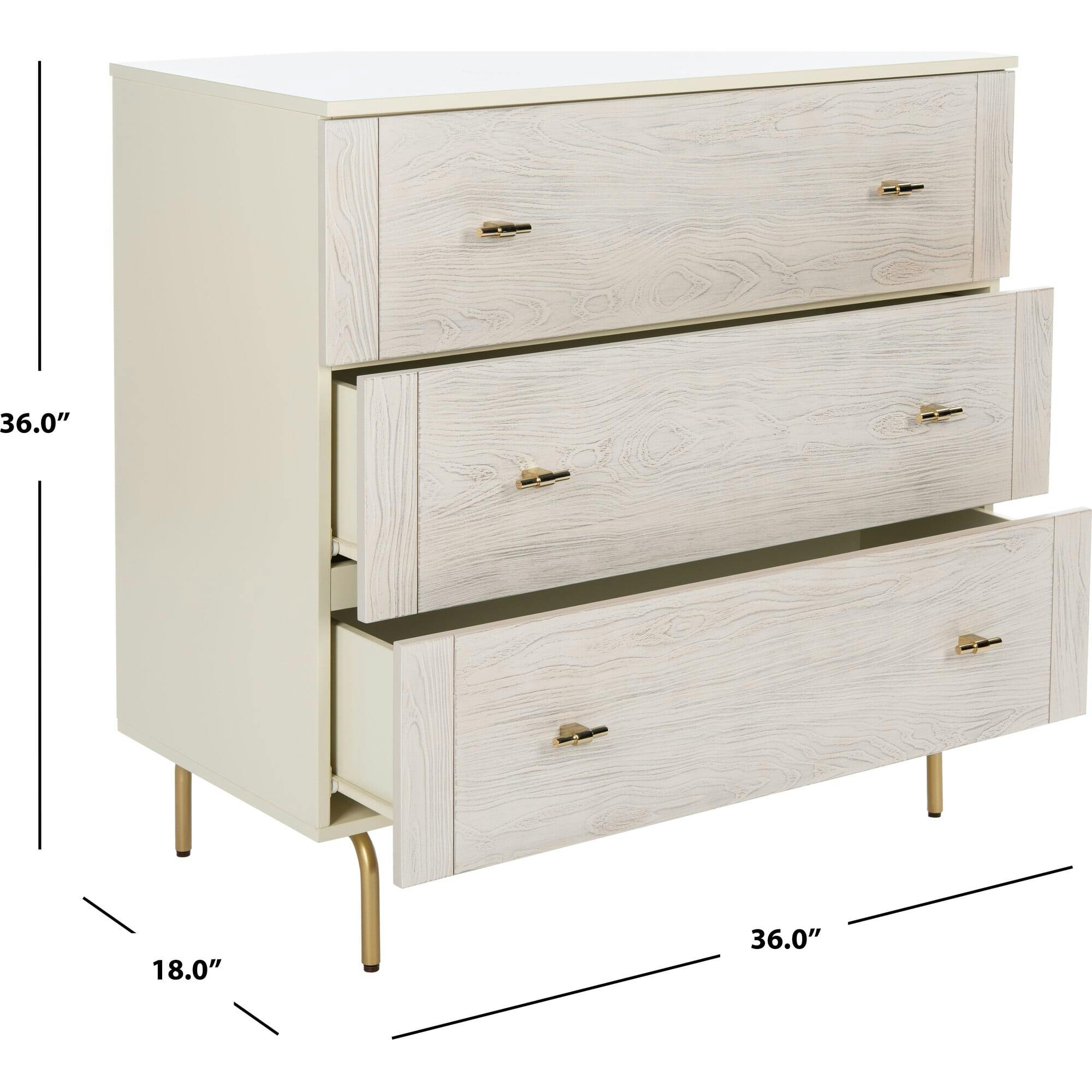 Genevieve 3-Drawer Dresser