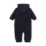 Navy Logo Baby Hooded Overall