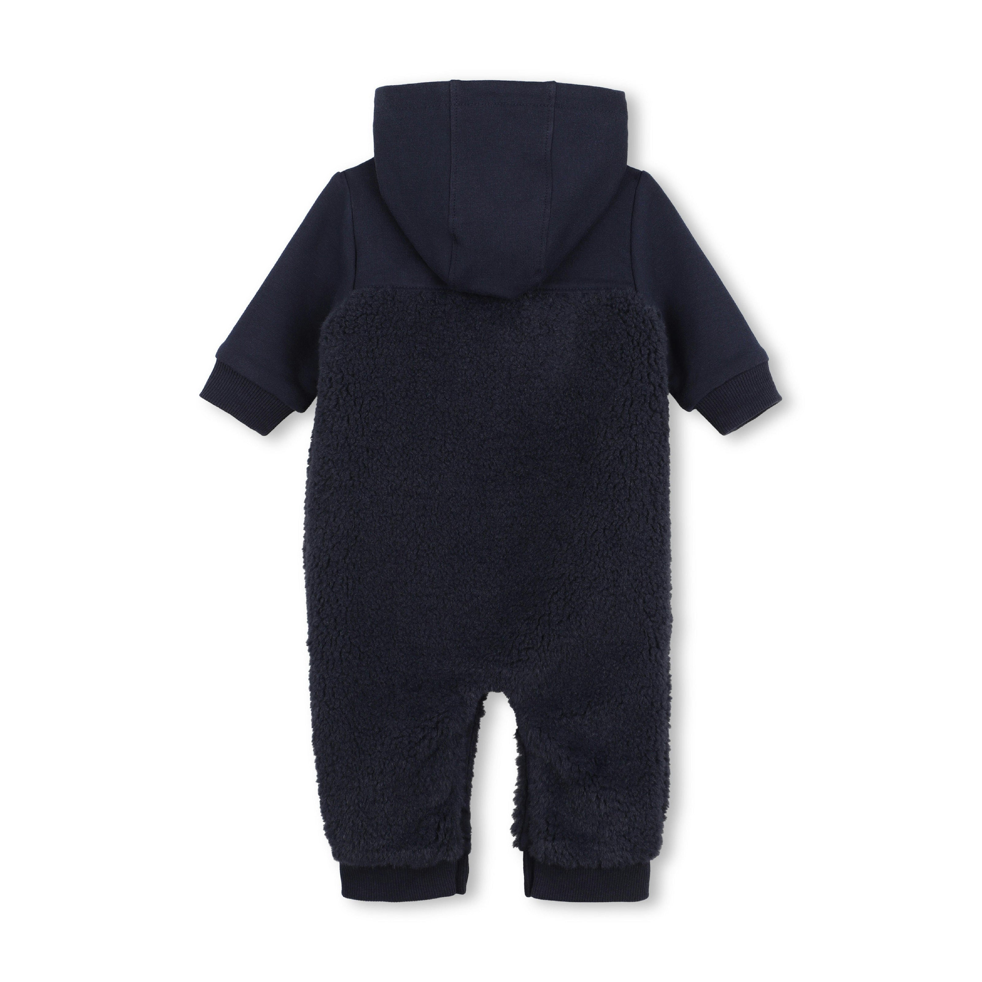 Navy Logo Baby Hooded Overall