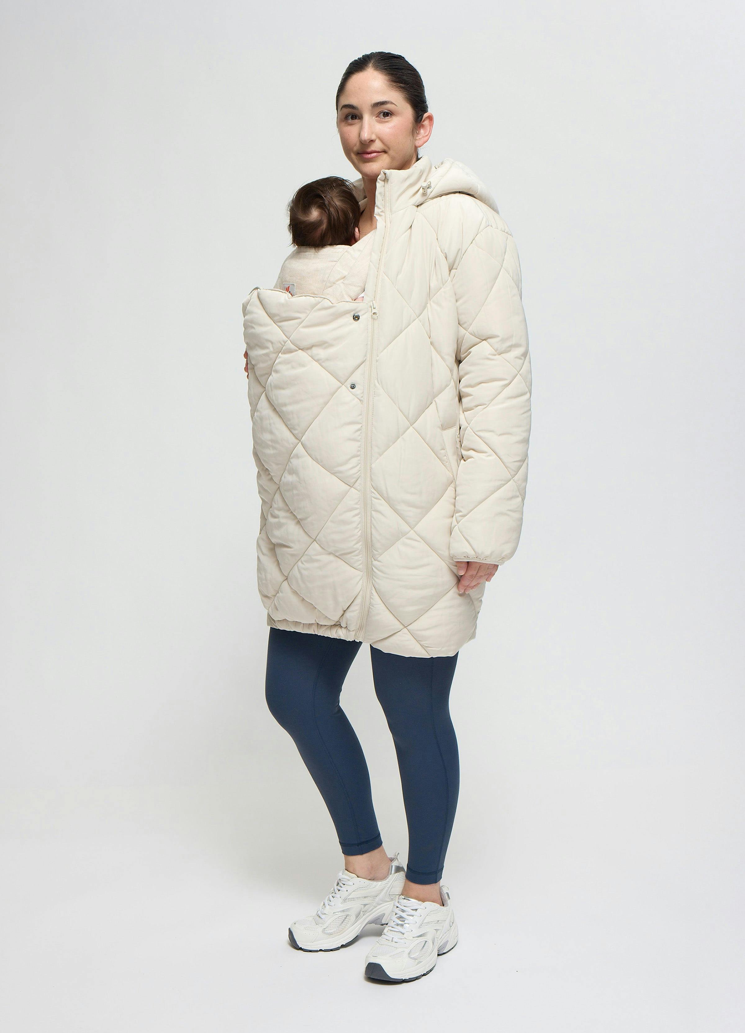 Quilted Longline Maternity and Postpartum Puffer Jacket