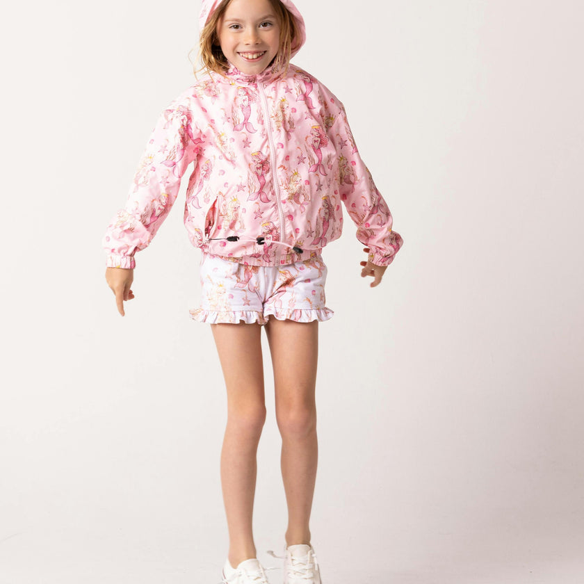 Light Weight French Terry Lounge Set Girls, Mermaid