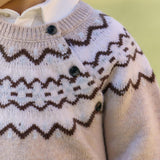 TARTINE ET CHOCOLAT Alpine Baby Sweater - Moka