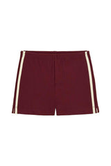 Maroon Mini Sporty Swim Trunk
