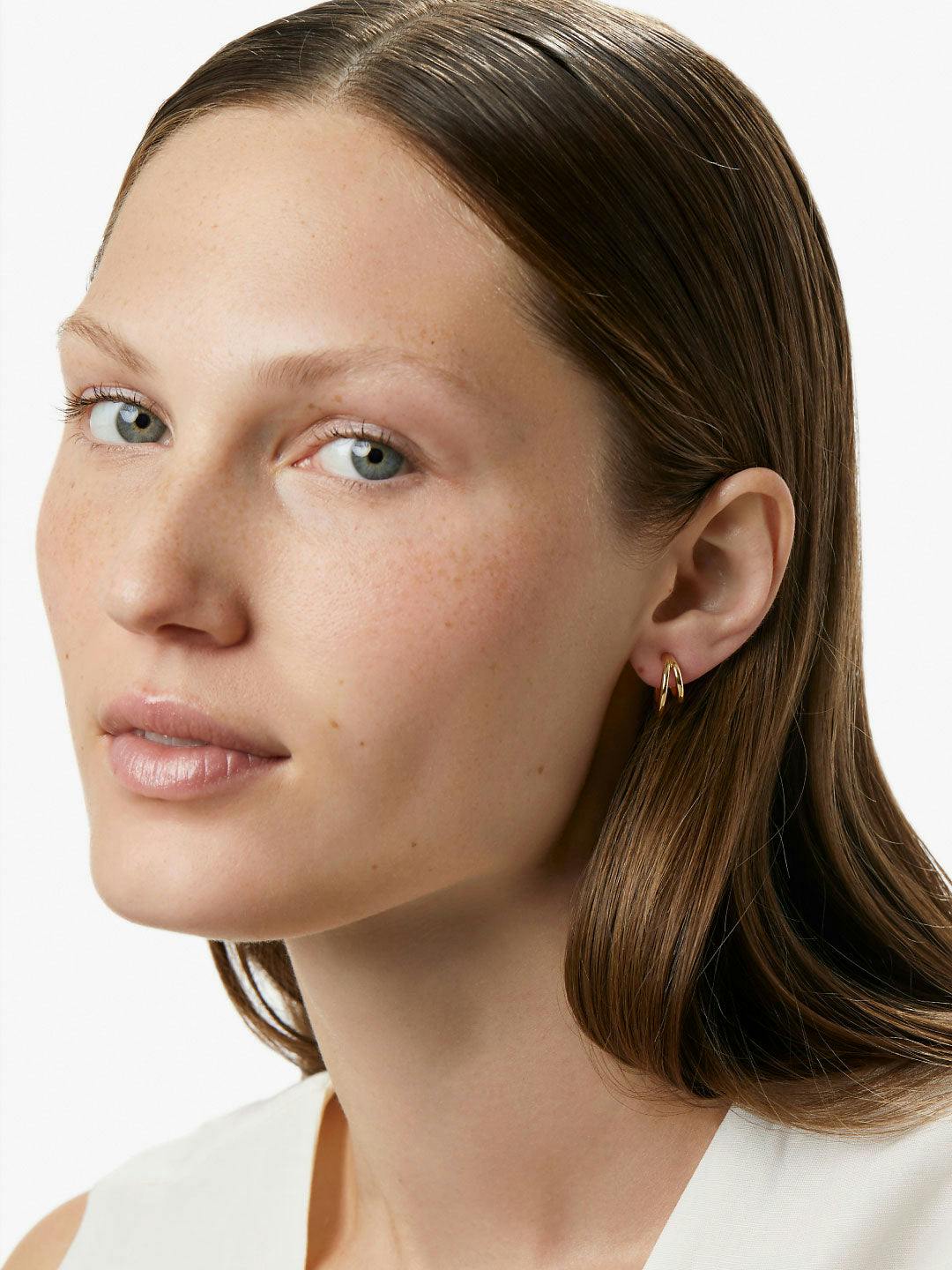 Double Hoop Earrings - Scarlett