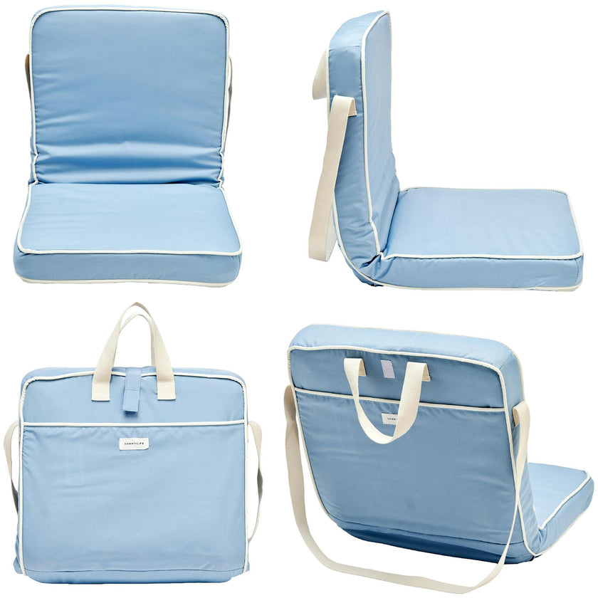 Take Anywhere Folding Chair: La Mer Med Blue