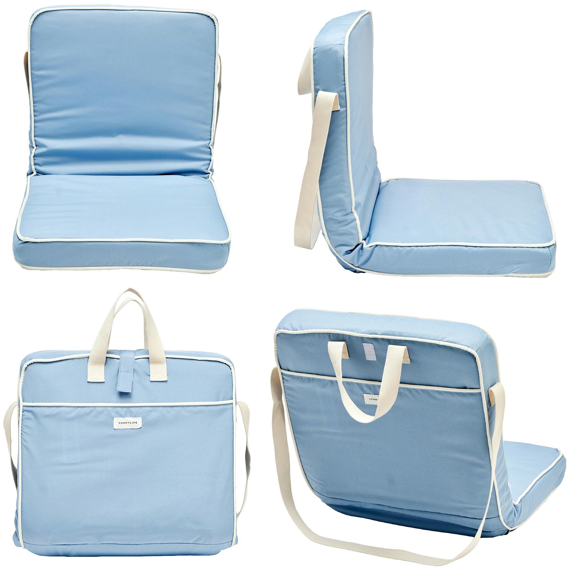 Take Anywhere Folding Chair: La Mer Med Blue