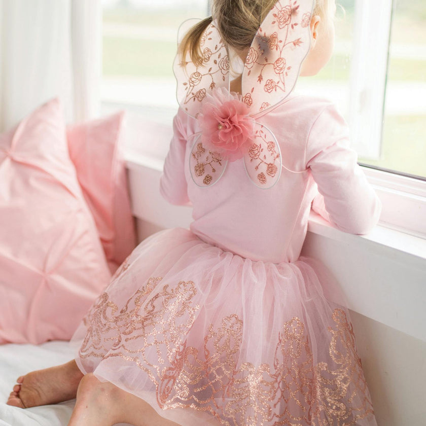 Rose Gold Tutu & Wings Set
