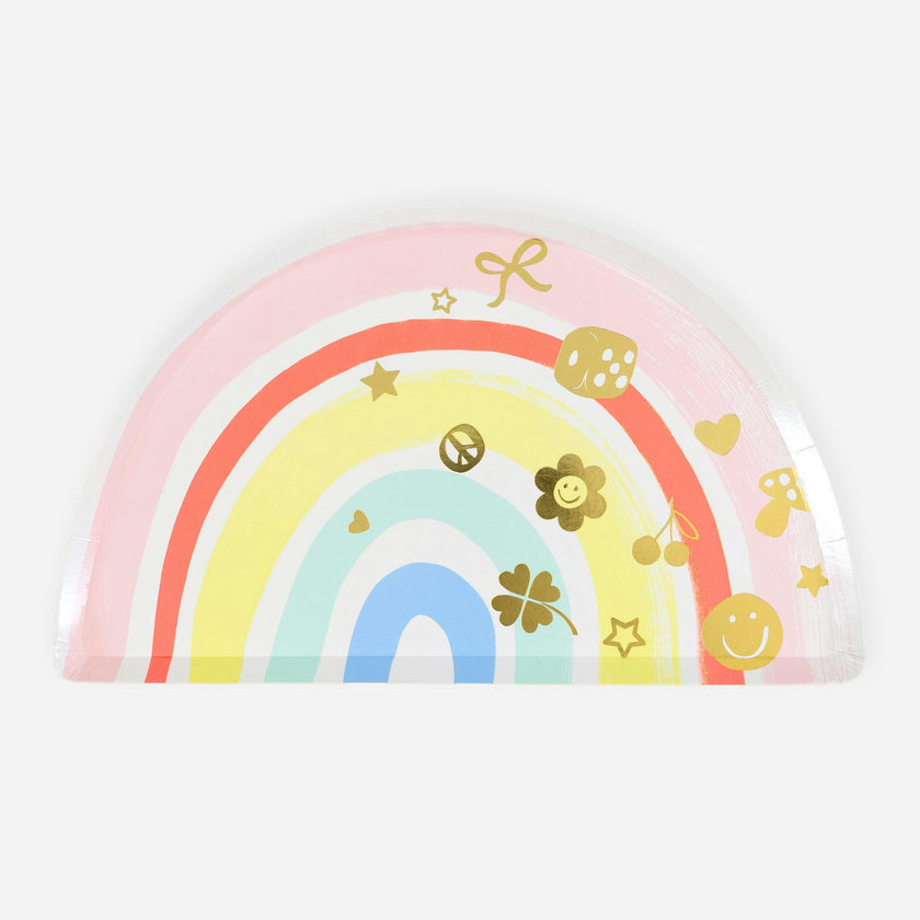 Charm Party Rainbow Plates