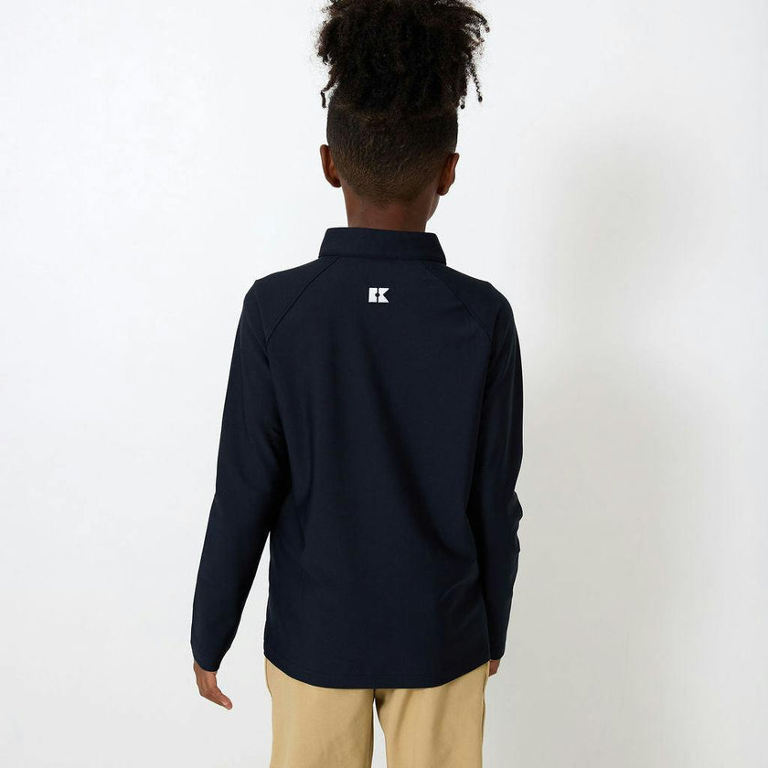 black half-zip