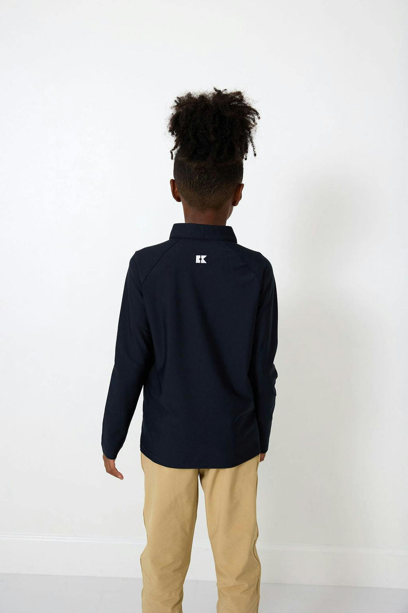 black half-zip