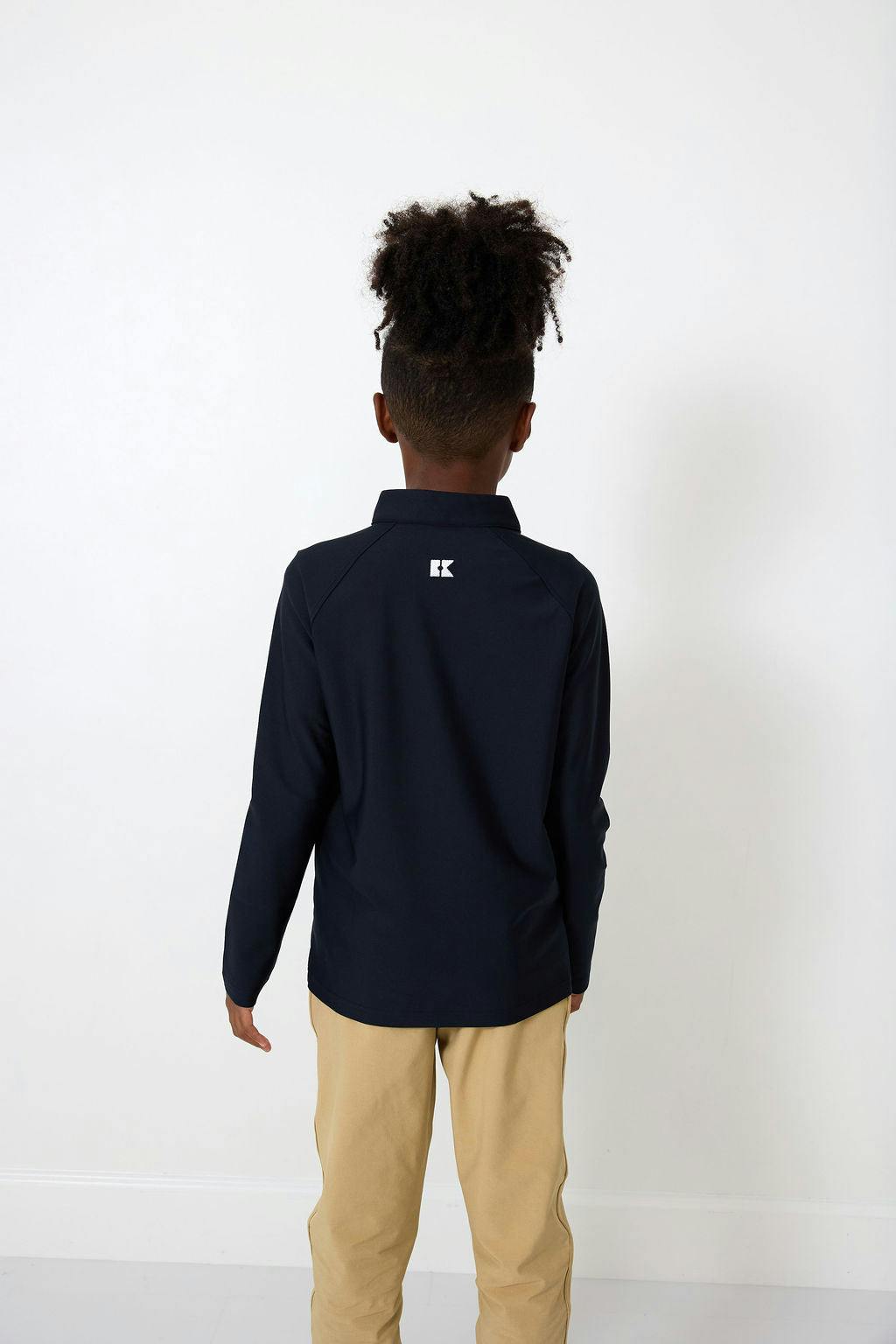 black half-zip