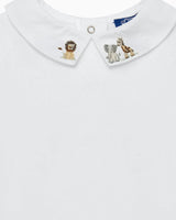 Baby Short-Sleeved Monty Bodysuit in Augustus Lion & Friends
