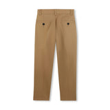 Beige Pleated Trousers