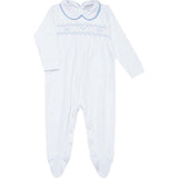 Nella Long Sleeve Smocked Footie