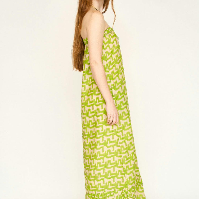 Bonaire Dress in Lime Popova