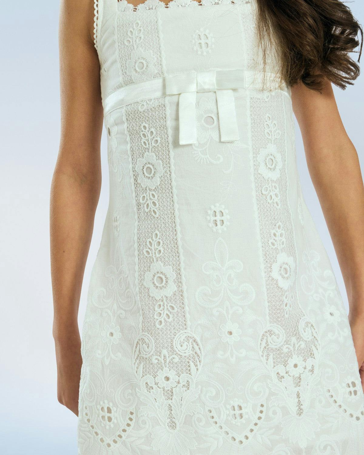 Josephine Embroidered Mini Dress