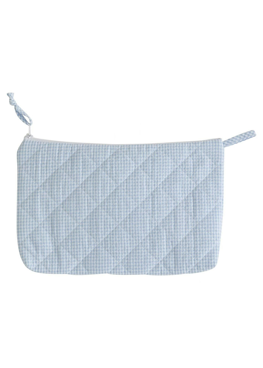 Quilted Luggage - Light Blue