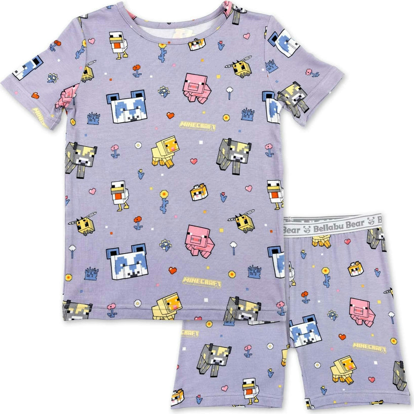 Minecraft Pixel Pals Kids Pajama Short Set