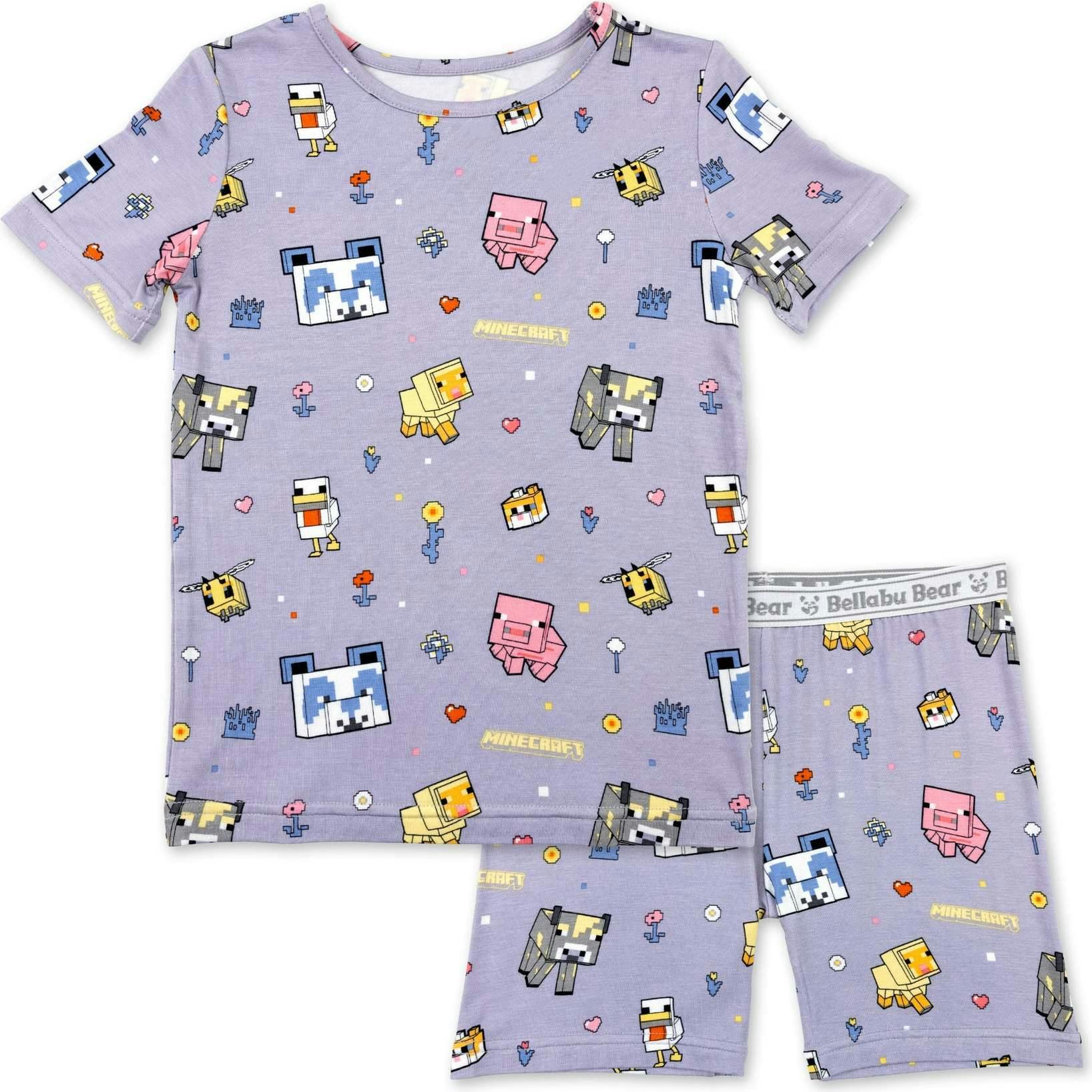Minecraft Pixel Pals Kids Pajama Short Set