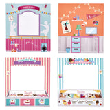 Olivia’s Little World Convertible 4-in-1 Wooden Dollhouse Play Set for 18" Dolls