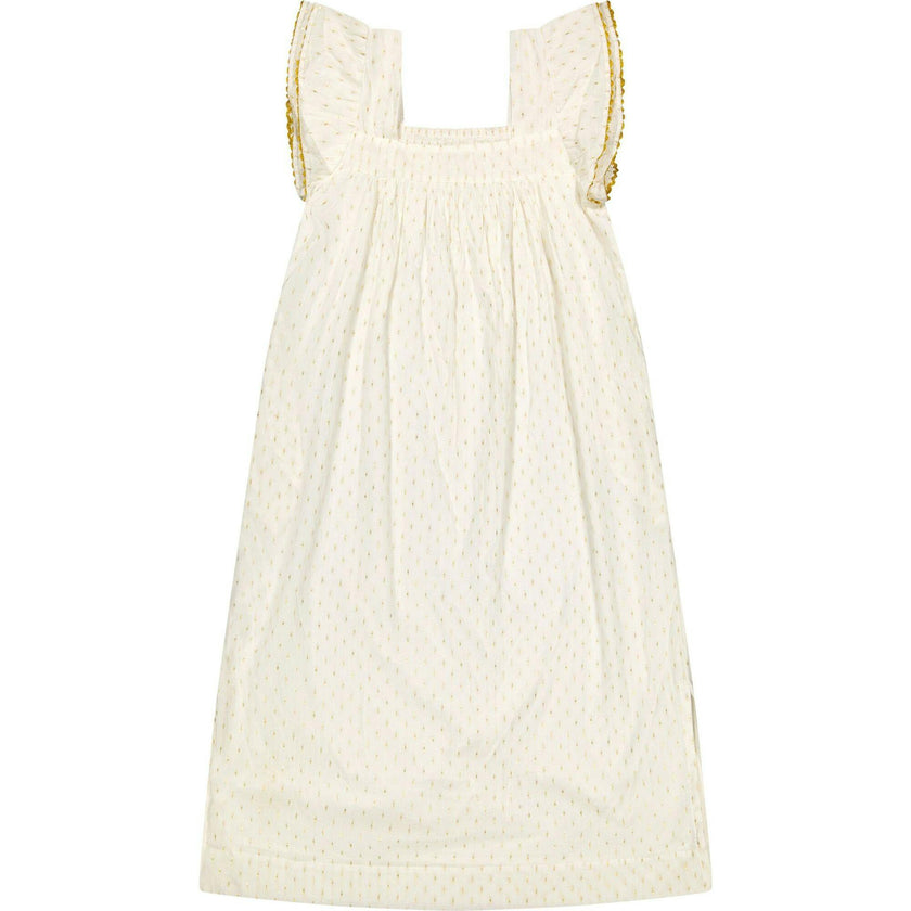 Maxi Sandrine Women's Dress Gold Dobby, Gold