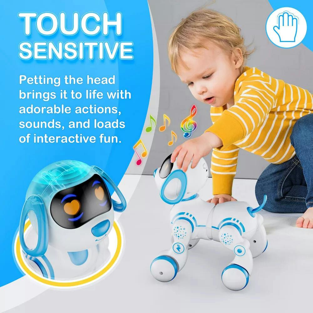 Contixo Smart - Loveable Robot Pet - Blue