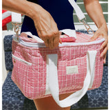 Poppy Gingham Coated Cooler Bag