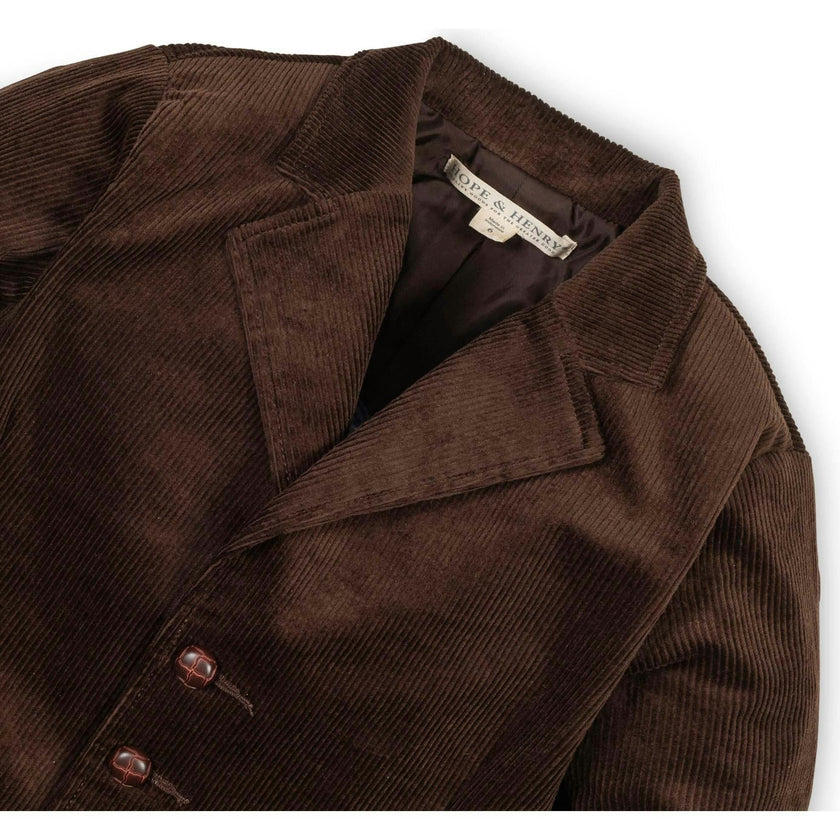 Organic Corduroy Blazer, Brown