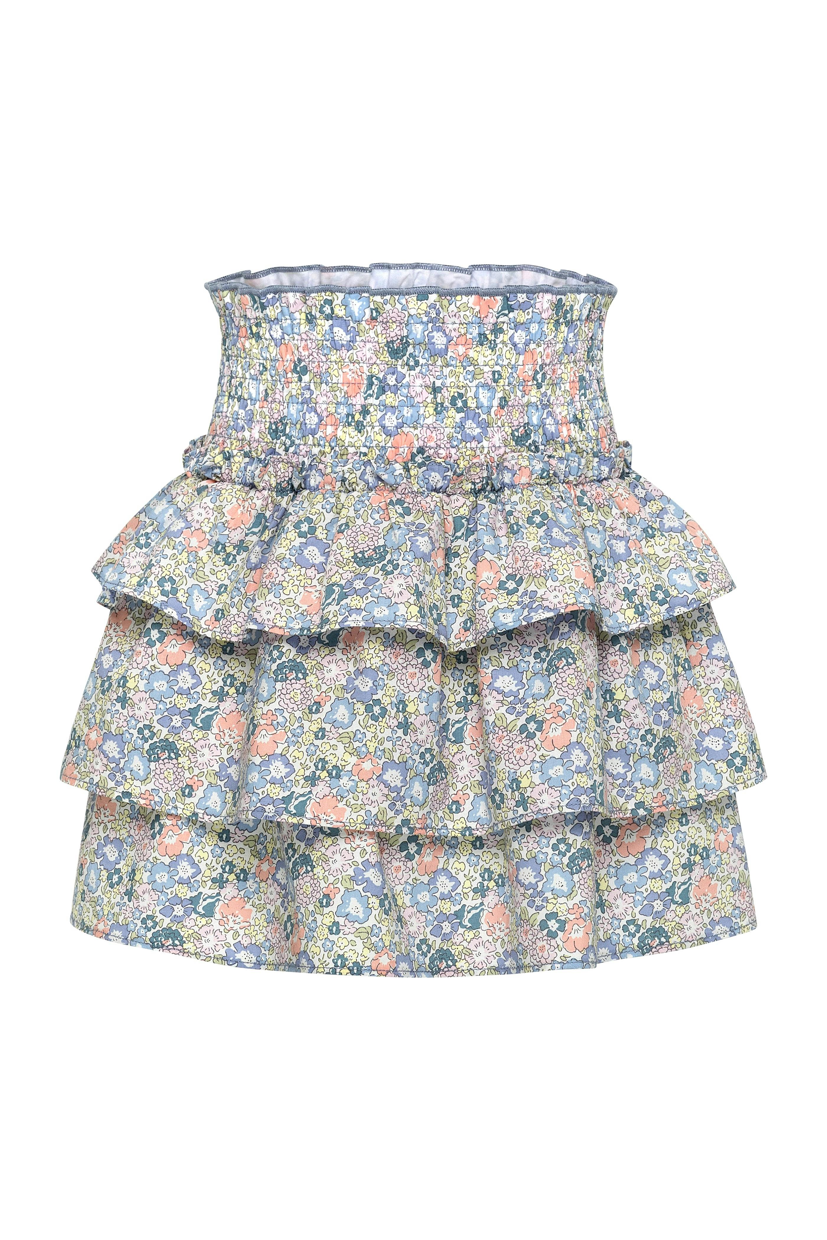 Sally Skirt Coral Floral