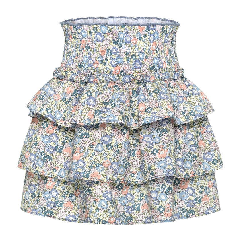 Sally Skirt Coral Floral