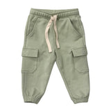 Boys Cargo Pants in Sage