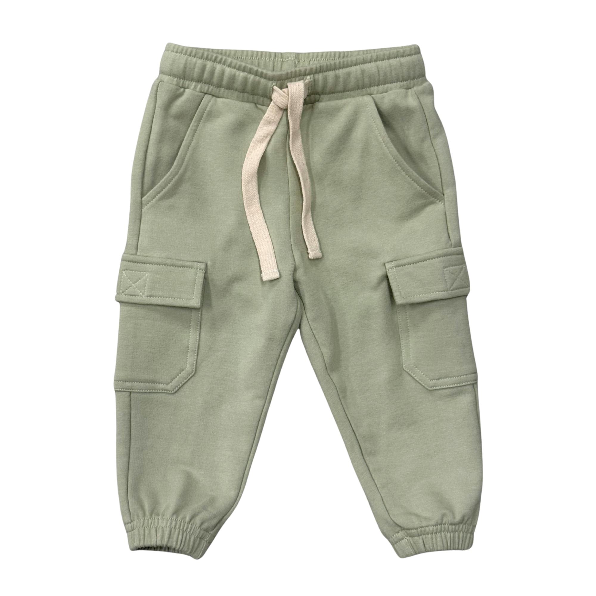 Boys Cargo Pants in Sage