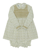 Smocked Dress in Louisa Flower