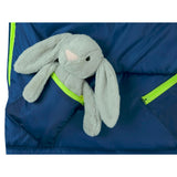 Sleep-N-Pack: Packable Sleeping Bag, Little Kid 3-6 yrs - Surfer Blue/Glow In The Dark Moon & Stars