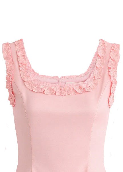 Light Pink Marston Ruffle Strap Dress
