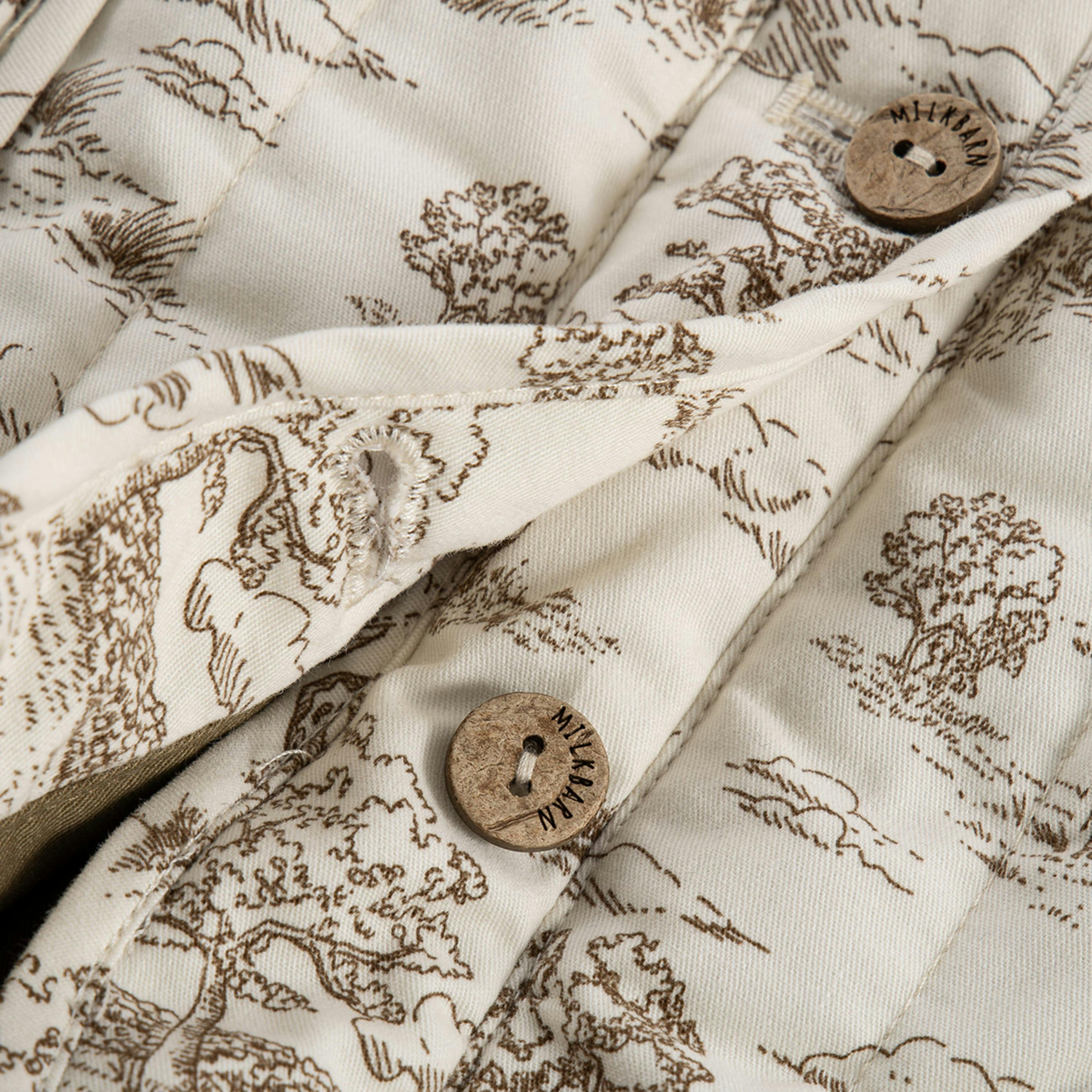 Country Toile Quilted Jumpsuit