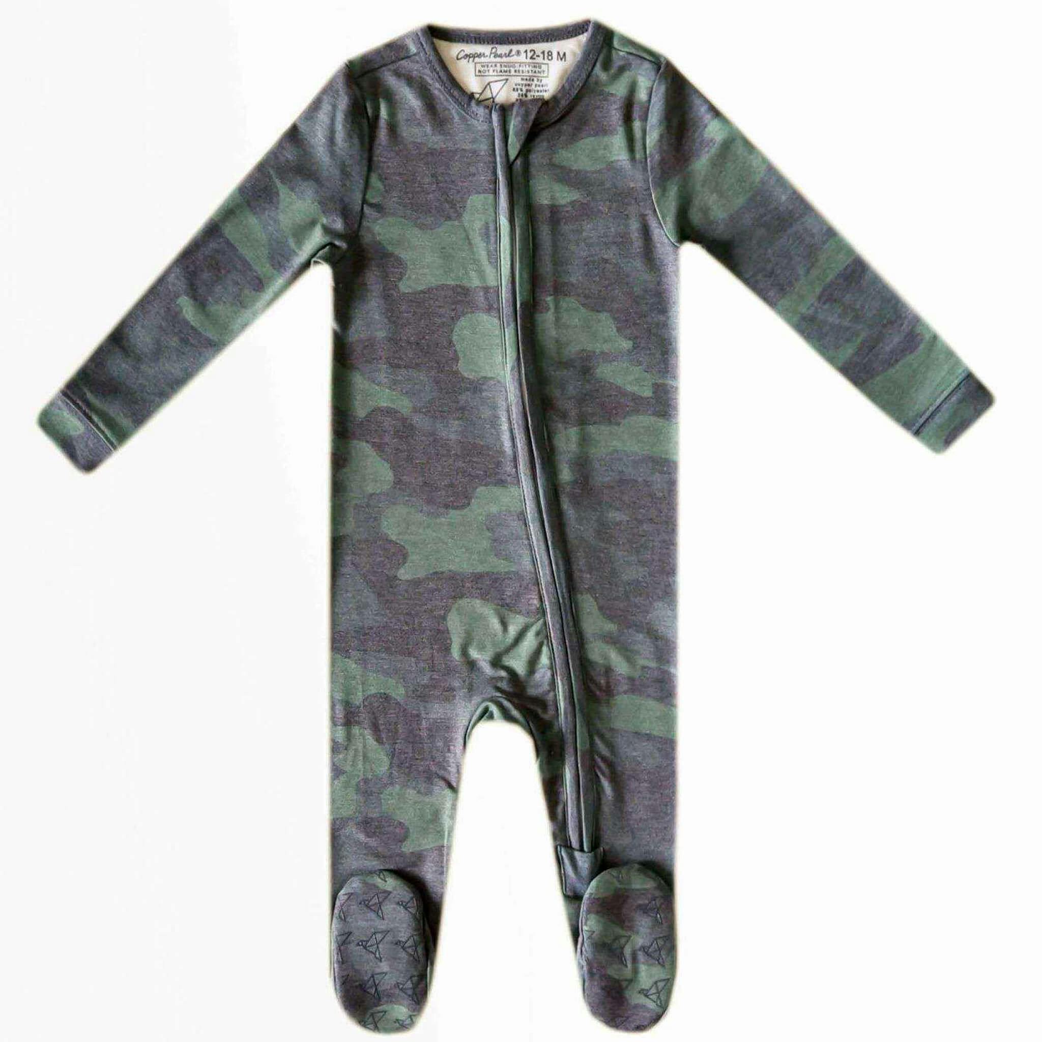 Zip-Up Footie Pajama - Hunter