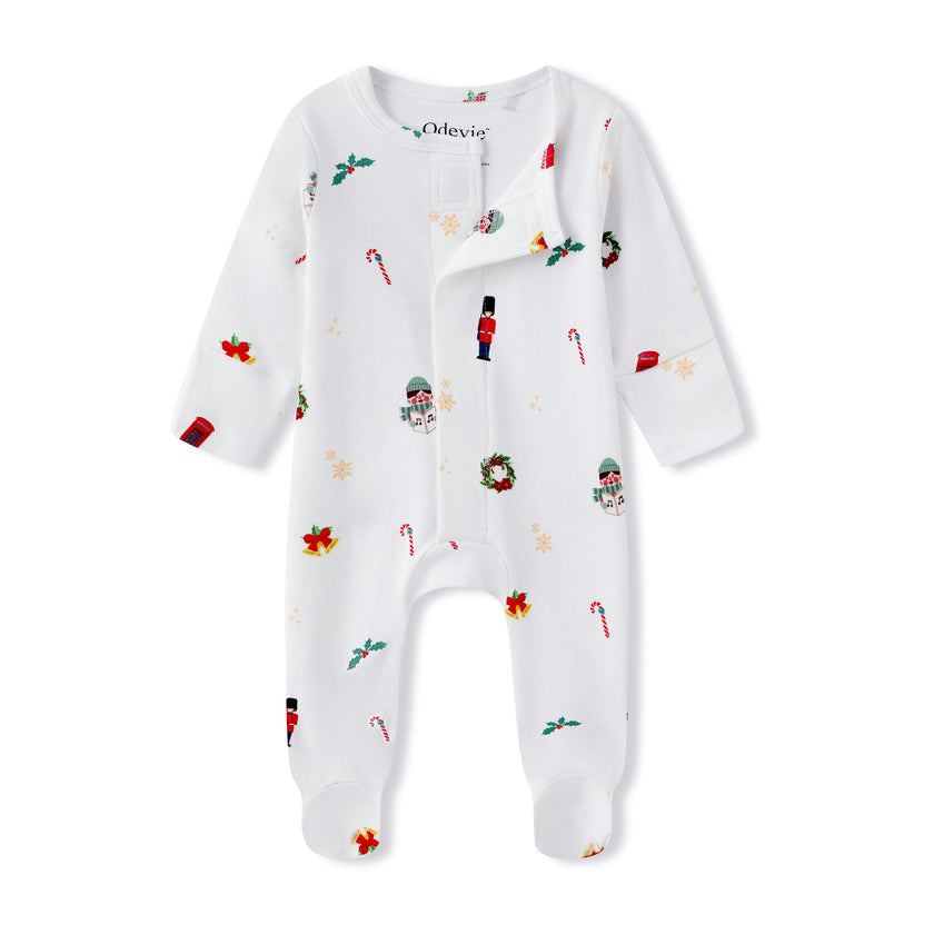 Organic Cotton Magnetic Footie Pajama - London