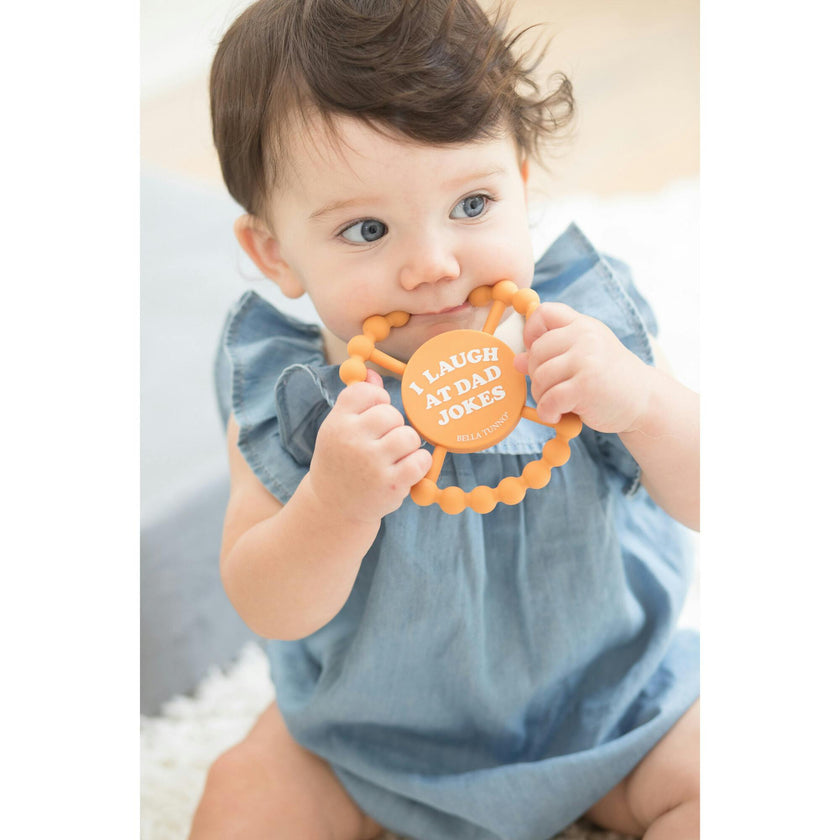I Laugh at Dad Jokes Teether