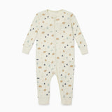 Bear Print Clever Zip Romper