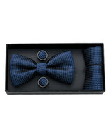 Navy and Light Blue Bowtie Set