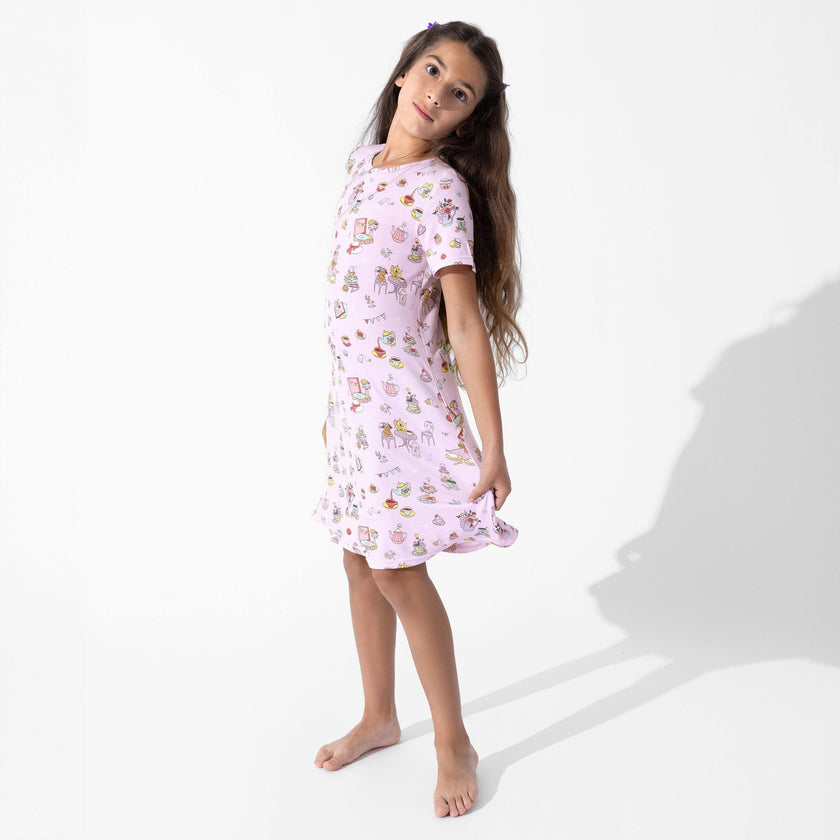 Tea Party Girls' Short Sleeve Dress