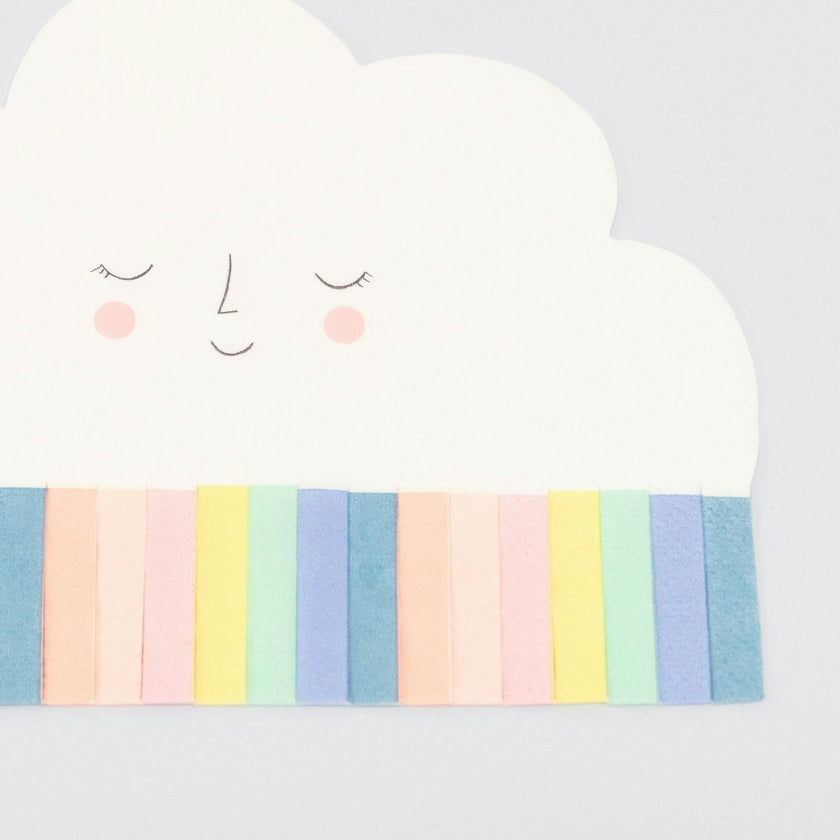 Rainbow Sun Cloud Napkins