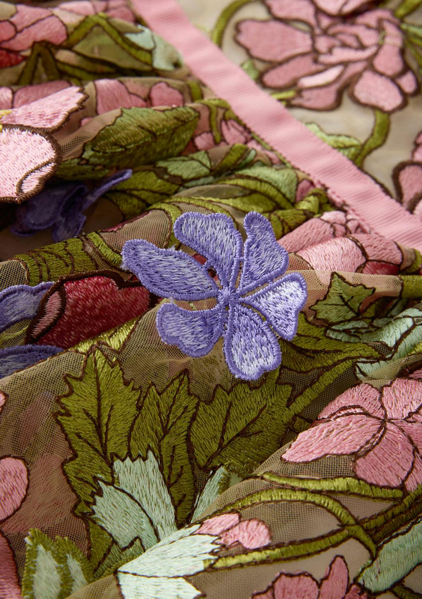 Bonnie Embroidered Mini Skirt