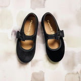 Velvet Bow Mary Jane | Black