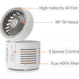 2-in-1 Air Purifier and Desk Fan