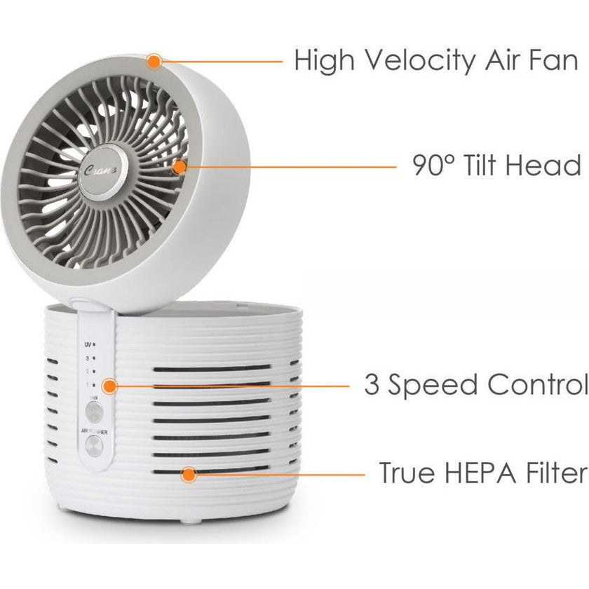2-in-1 Air Purifier and Desk Fan