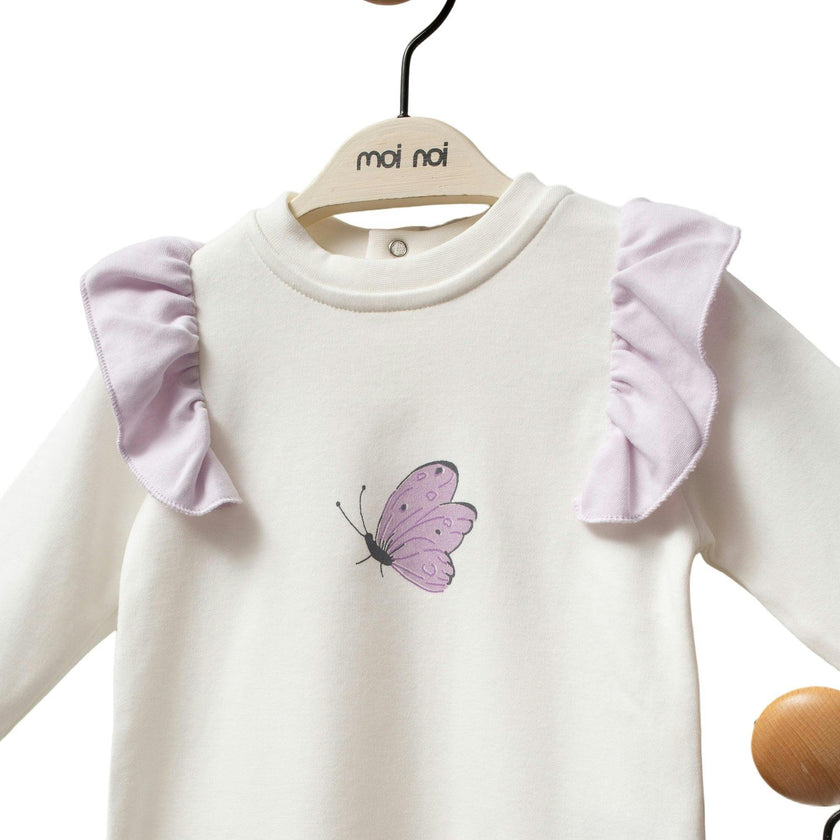 Purple Butterfly Outfit Set