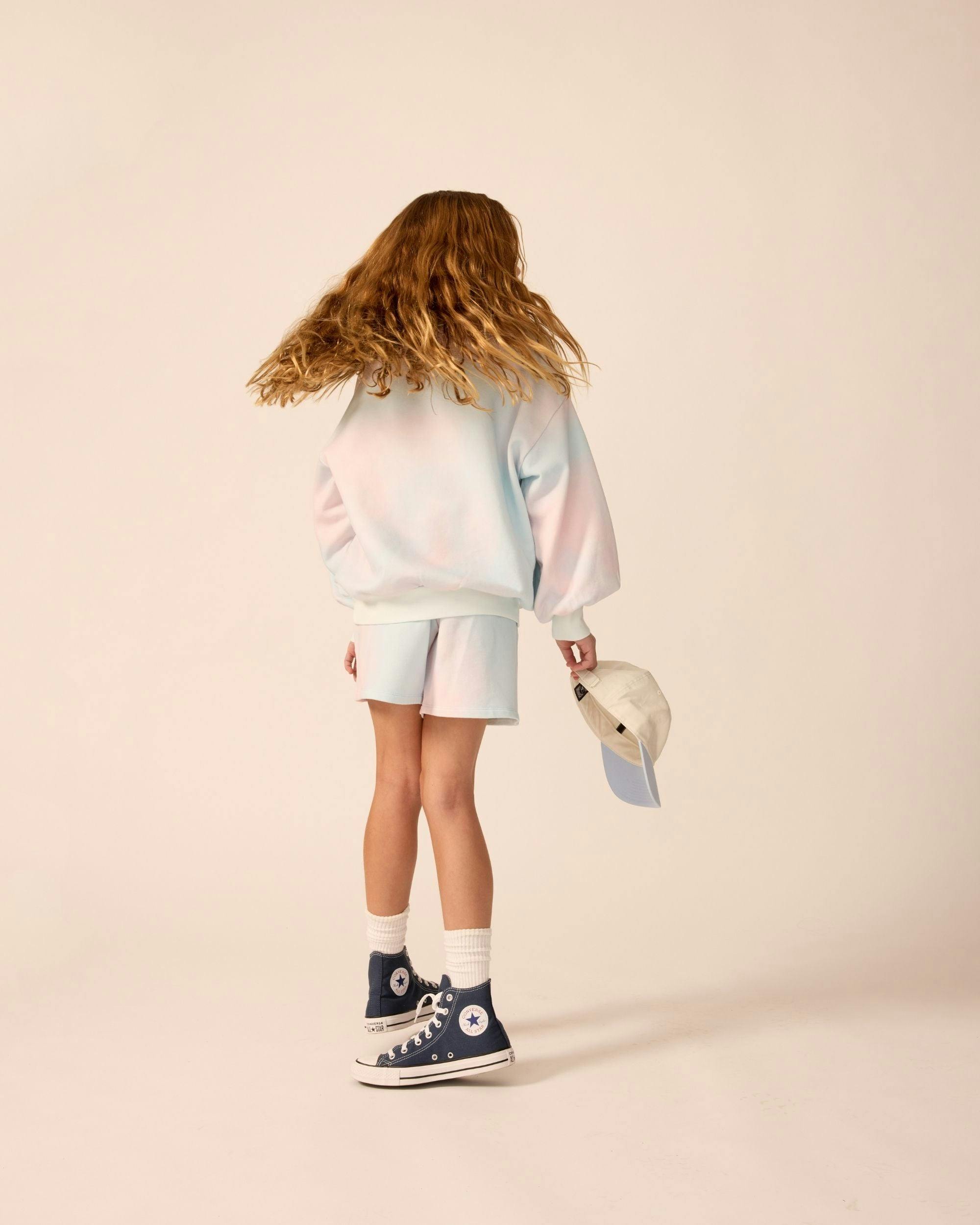 Organic Weekend Sweatshirt in Pink Cloud